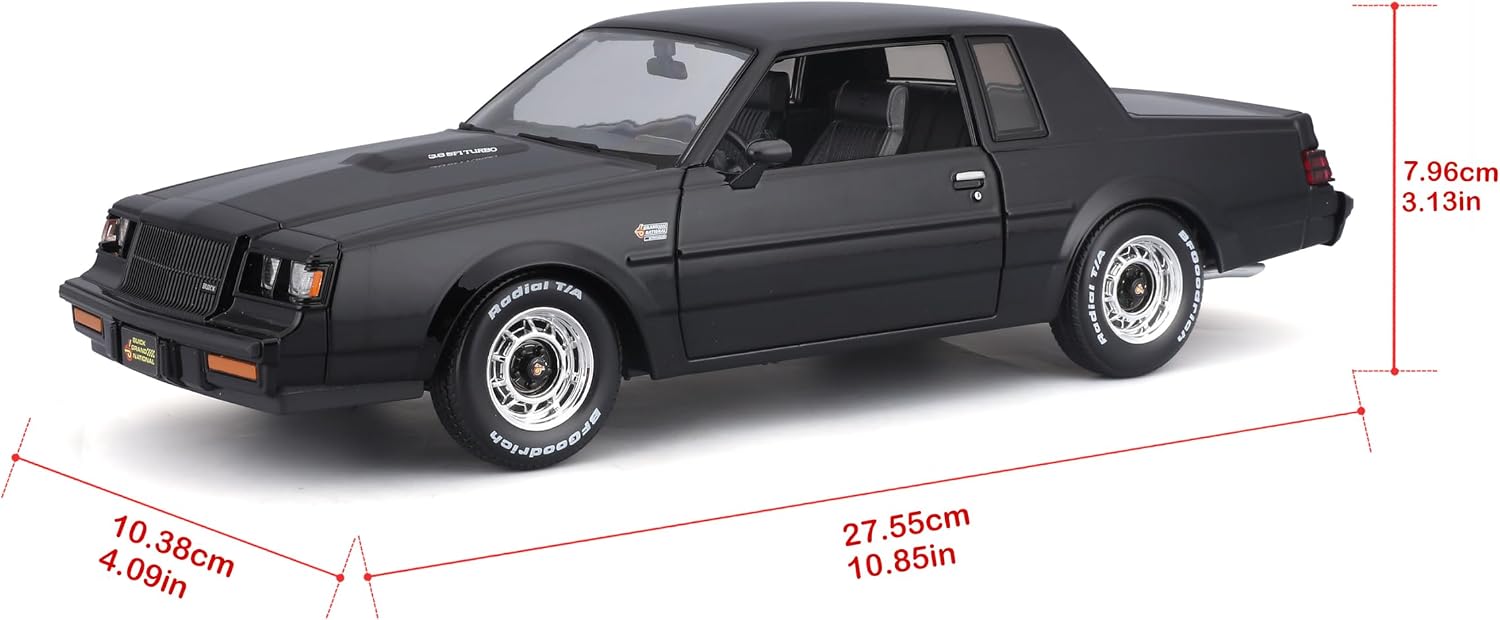 Maisto Buick Grand National 1987 Special Edition 1:18 negro con apertura total - Chido Toys