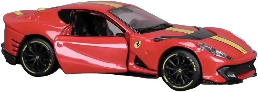 Maisto Ferrari 812 Competizione Speed Icons 1:64 rojo franjas - Chido Toys