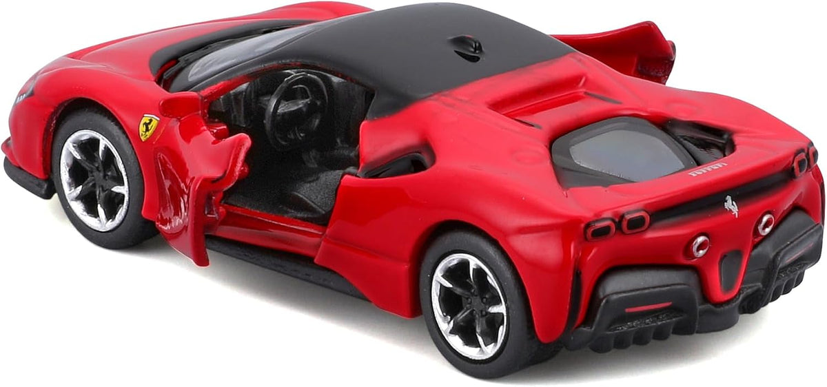 Maisto Speed Icons Ferrari SF90 Stradale 1:64 rojo con puertas abatibles - Chido Toys