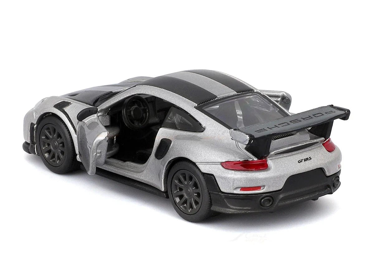 Maisto Speed Icons Porsche 911 GT2 RS 1:64 plateado con puertas abatibles - Chido Toys