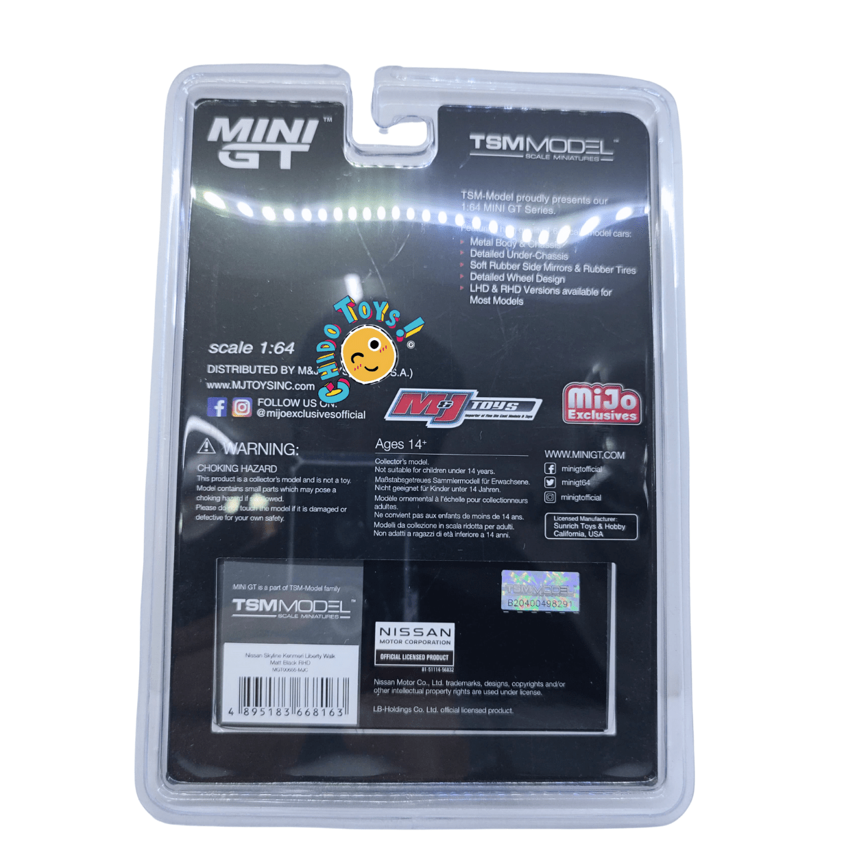 Mini GT CHASE Nissan Skyline Kenmeri Liberty Walk 655 – Escala 1:64, edición limitada - Chido Toys