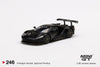 Mini GT Ford GT 1:64 negro mate con alerón racing - Chido Toys