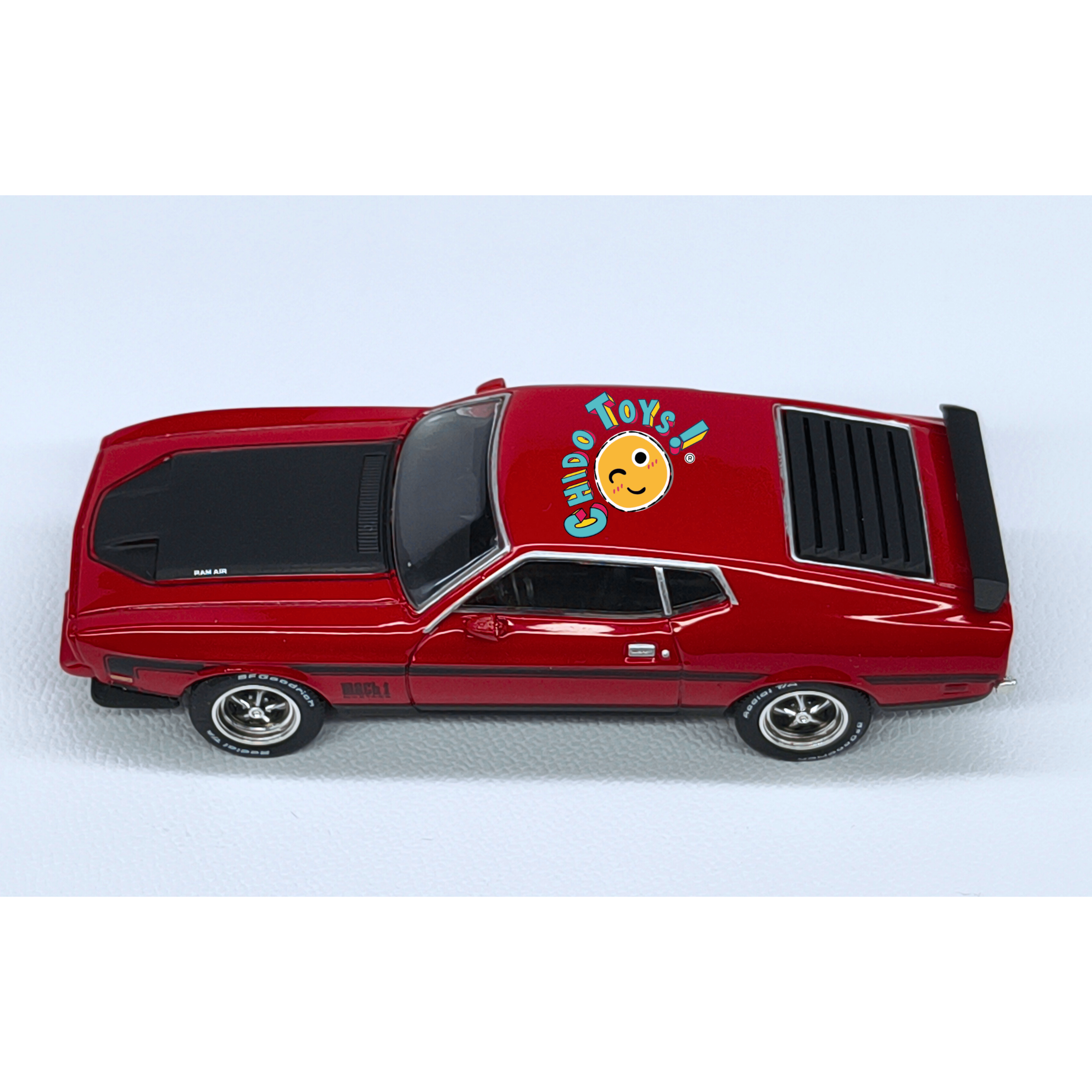 Mini GT Ford Mustang Mach 1 1971 1:64 rojo clásico - Chido Toys