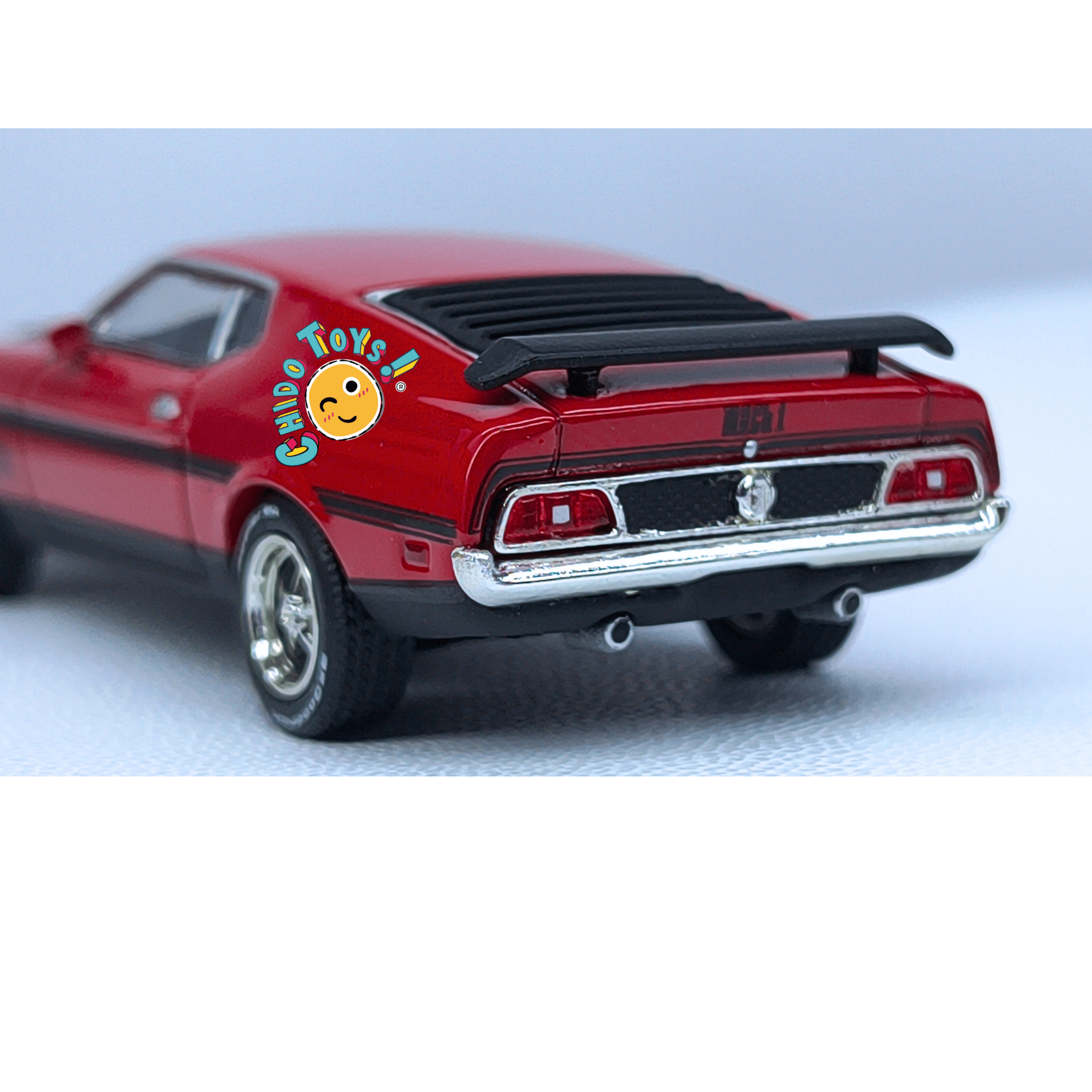 Mini GT Ford Mustang Mach 1 1971 1:64 rojo clásico - Chido Toys