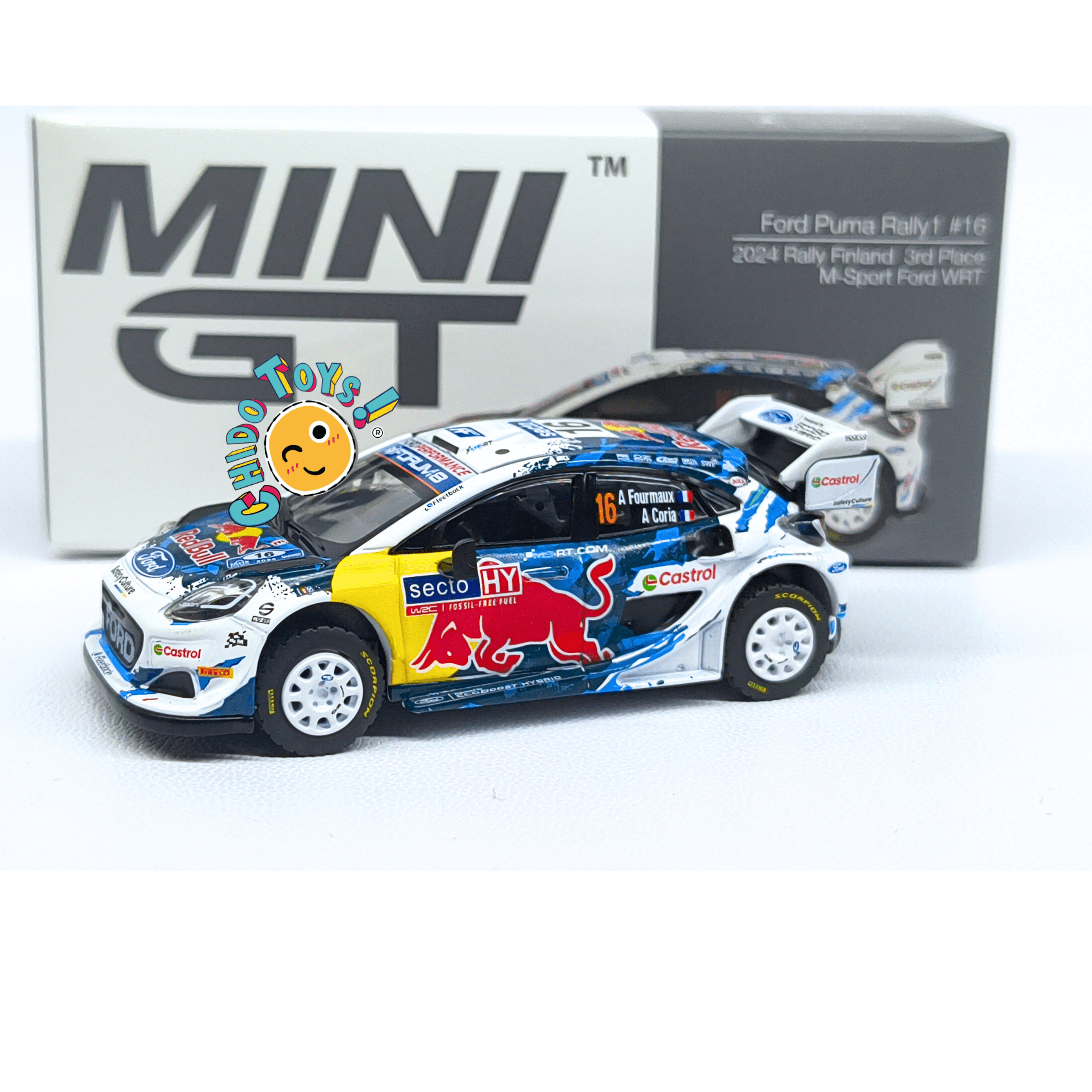 Mini GT Ford Puma Rally1 16 1:64 Red Bull WRC - Chido Toys