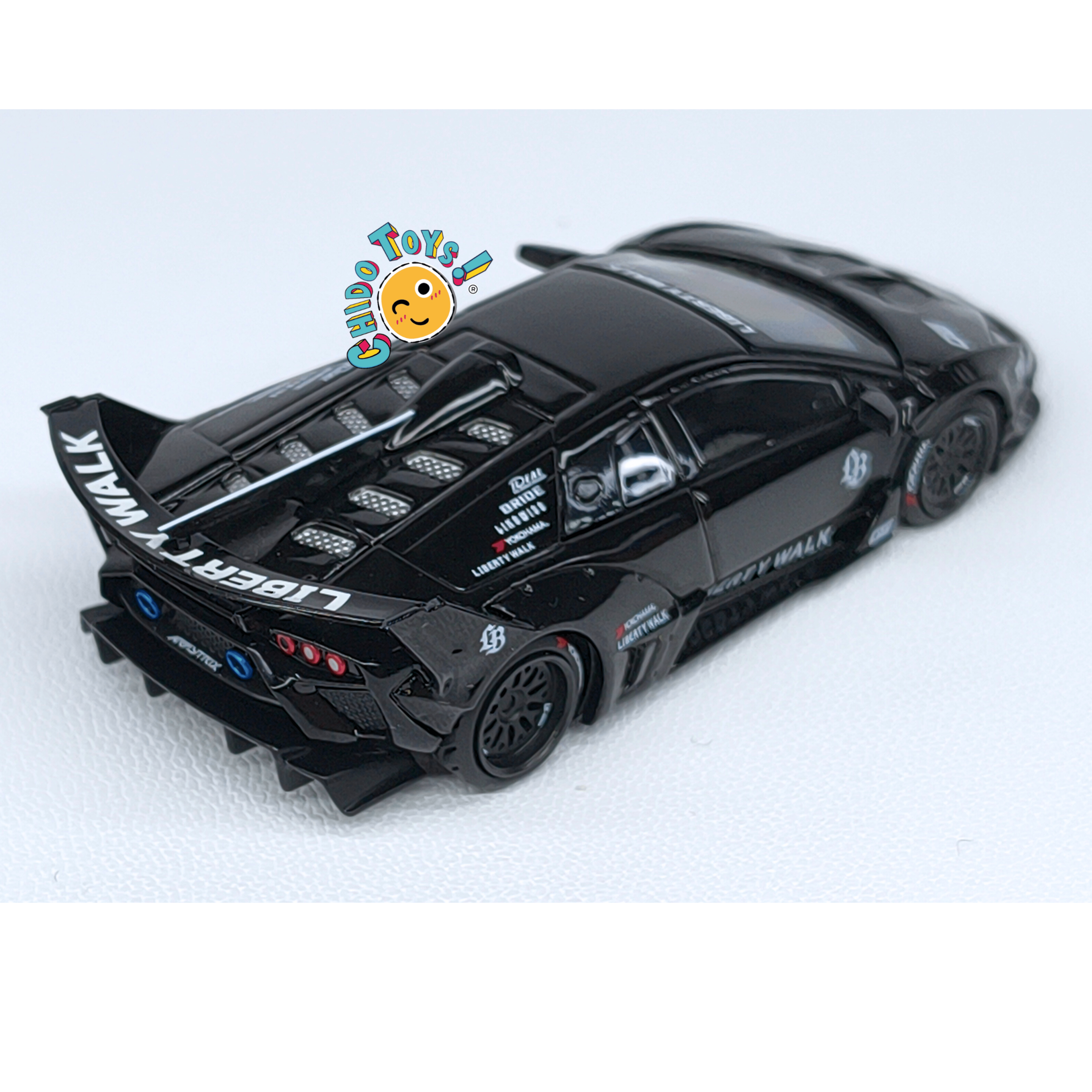 Mini GT Lamborghini Diablo GT LB - WORKS 1:64 negro, PRIMERA EDICIÓN. - Chido Toys