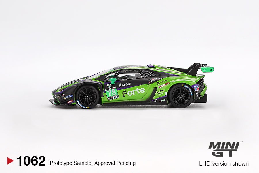 Mini GT Lamborghini Huracán GT3 EVO2 1:64 Forte Racing 78 - Chido Toys