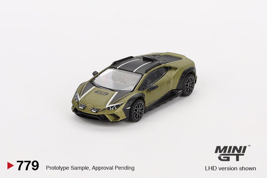 Mini GT Lamborghini Huracán Sterrato 1:64 verde mate off - road - Chido Toys