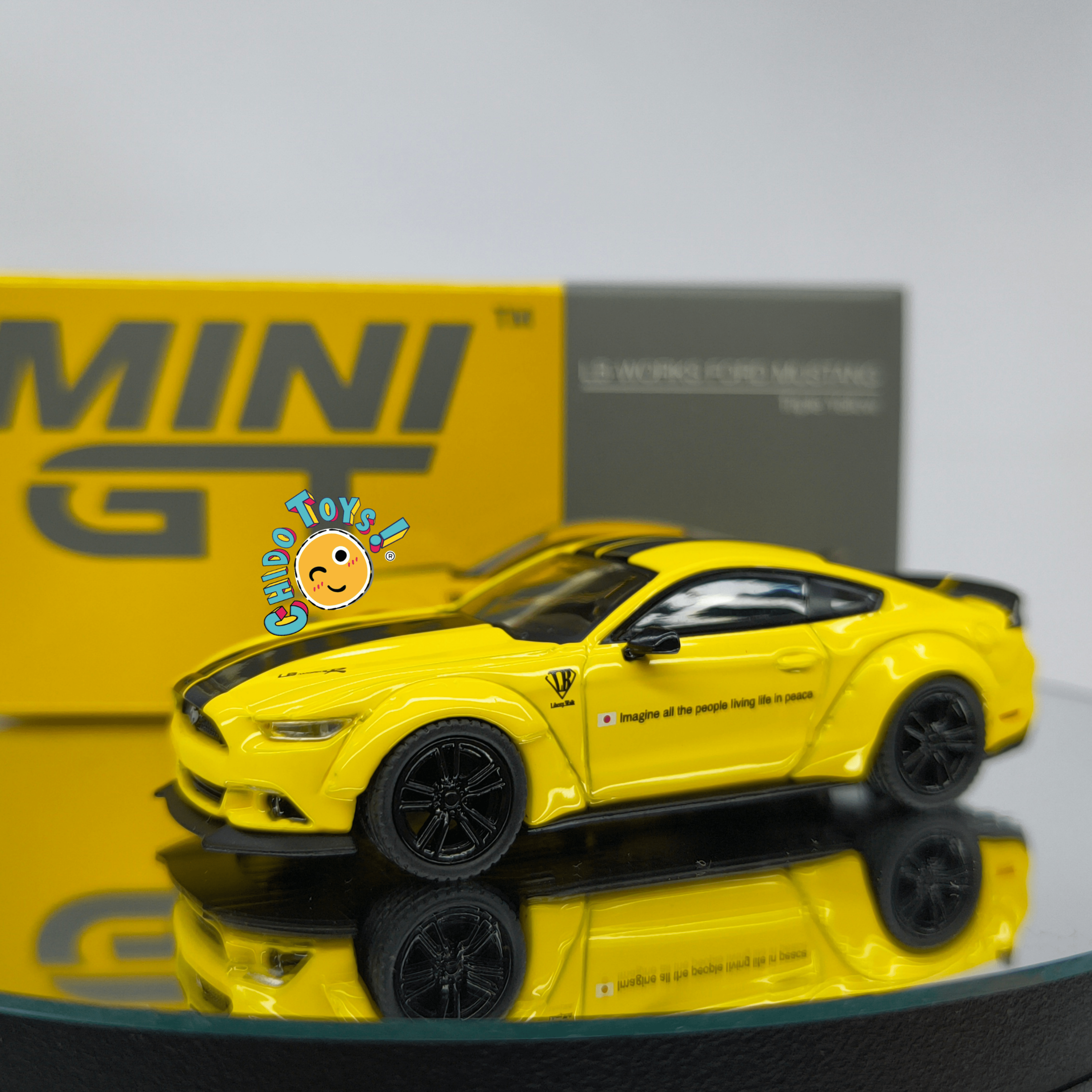 Mini GT LB - WORKS Ford Mustang 1:64 Triple Yellow - Chido Toys