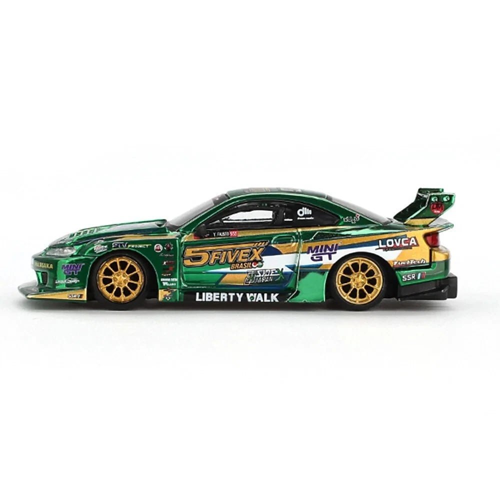 Mini GT Nissan Silvia S15 LB-Super Silhouette 1:64 FiveX Brasil - Chido Toys
