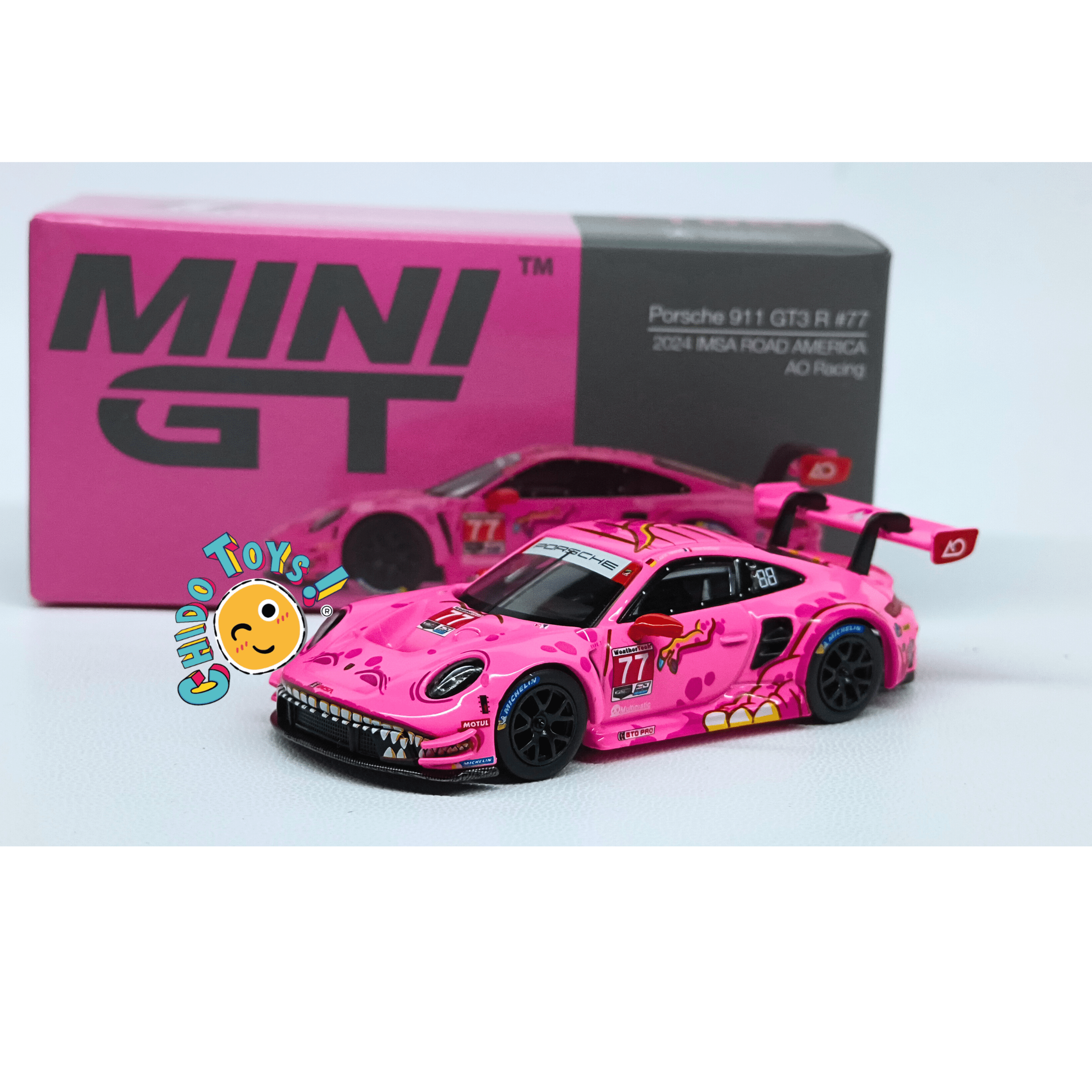 Mini GT Porsche 911 GT3 R 77 1:64 IMSA 2024 AO - Chido Toys