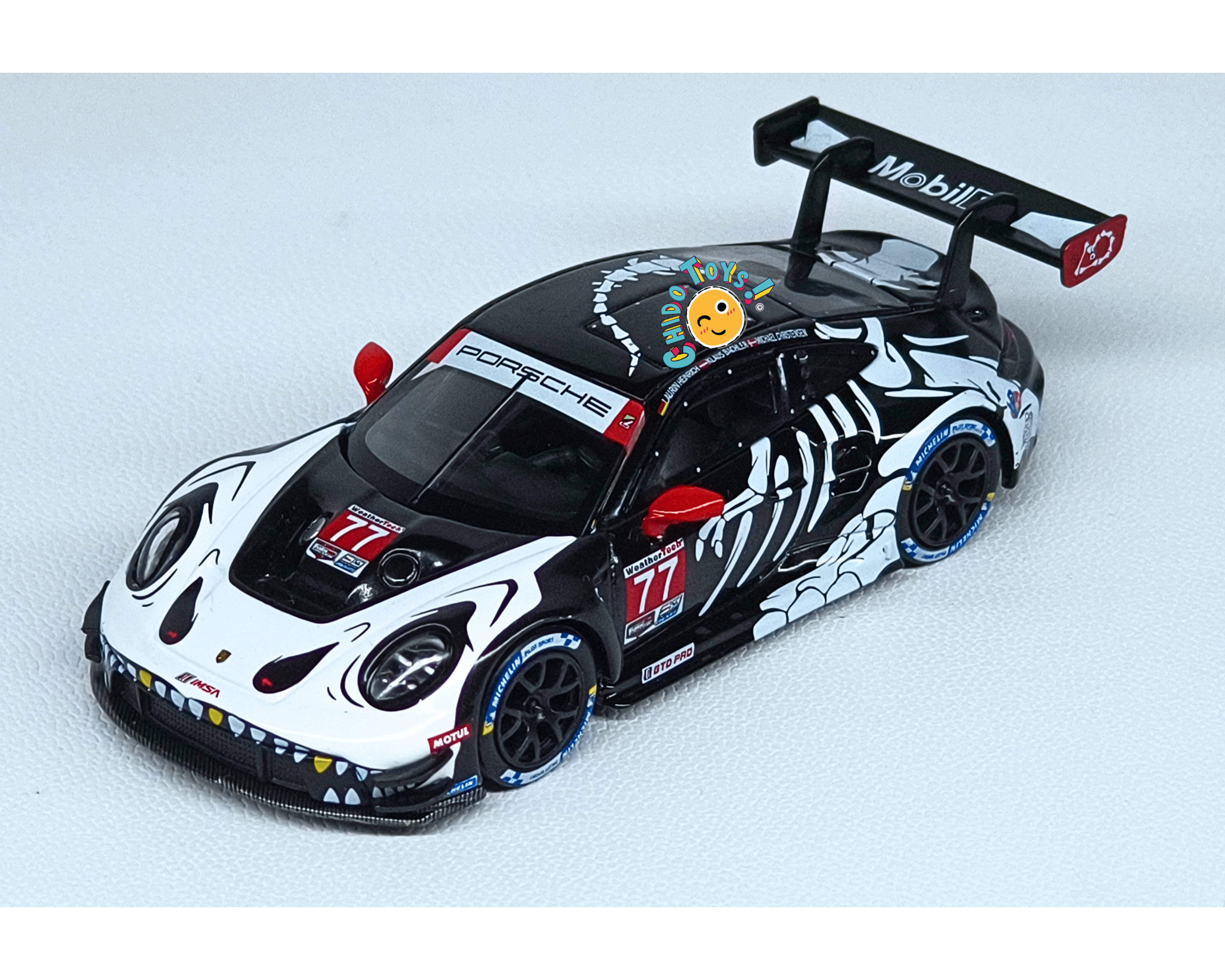Mini GT Porsche 911 GT3 R Rexy 77 IMSA 1:64 Edición Especial - Chido Toys
