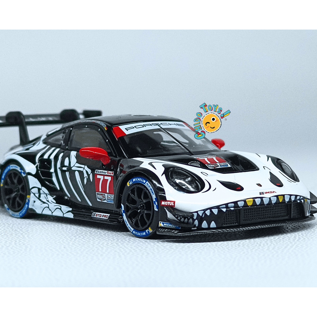 Mini GT Porsche 911 GT3 R Rexy 77 IMSA AO RACING 1:64 Edición