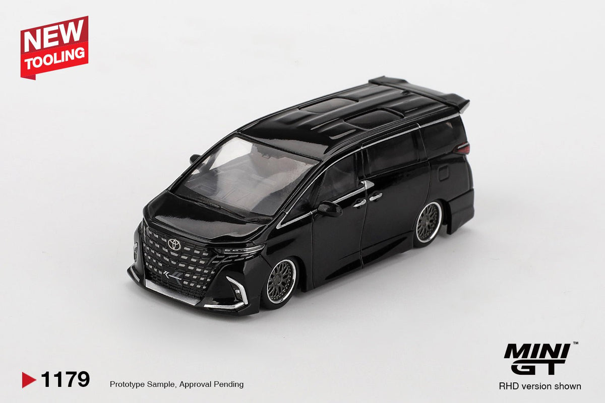 Mini GT Toyota Alphard 40 KUHL 1:64 Negro – Versión Personalizada - Chido Toys