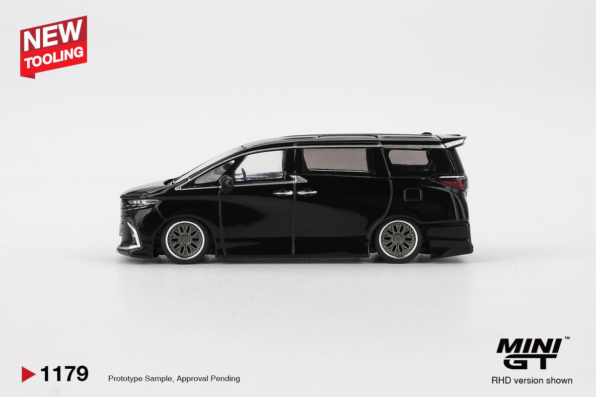 Mini GT Toyota Alphard 40 KUHL 1:64 Negro – Versión Personalizada - Chido Toys