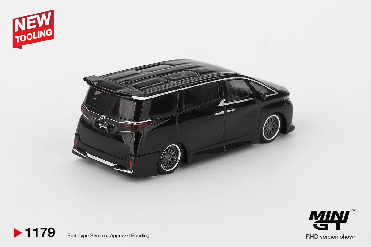 Mini GT Toyota Alphard 40 KUHL 1:64 Negro – Versión Personalizada - Chido Toys