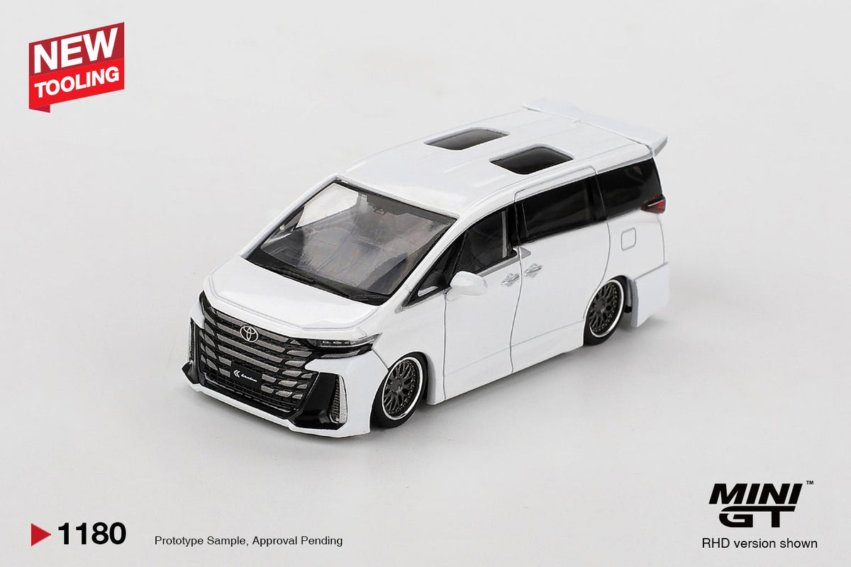 Mini GT Toyota Vellfire 40 KUHL 1:64 Blanco – Estilo VIP Japonés - Chido Toys