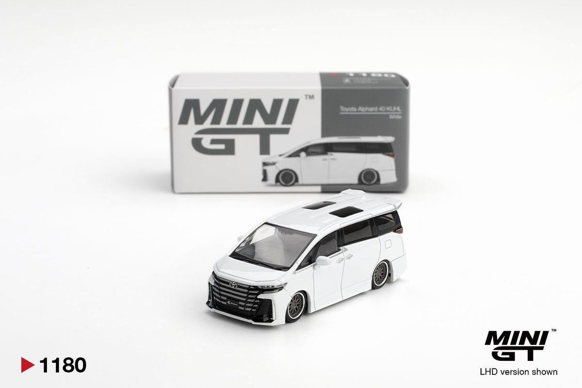 Mini GT Toyota Vellfire 40 KUHL 1:64 Blanco – Estilo VIP Japonés - Chido Toys