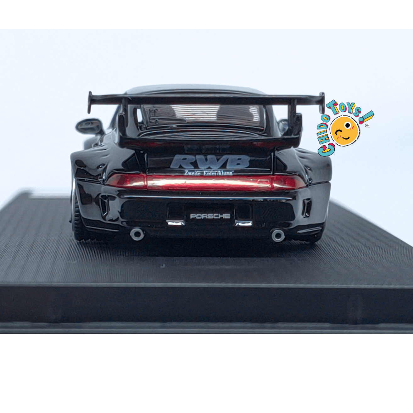 Mini Station Porsche 911 RWB Black Bird 1:64 edición limitada - Chido Toys