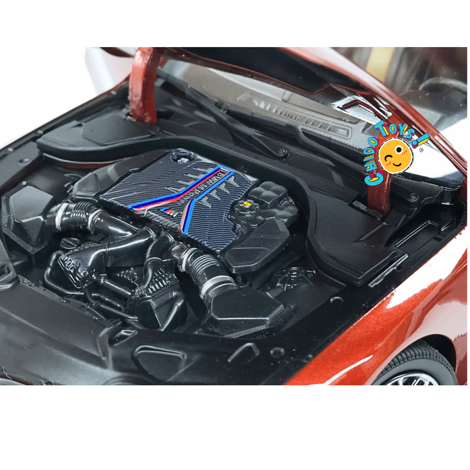 Minichamps BMW M8 Competition Coupé 2020 1:18 Red Metallic con aperturas - Chido Toys