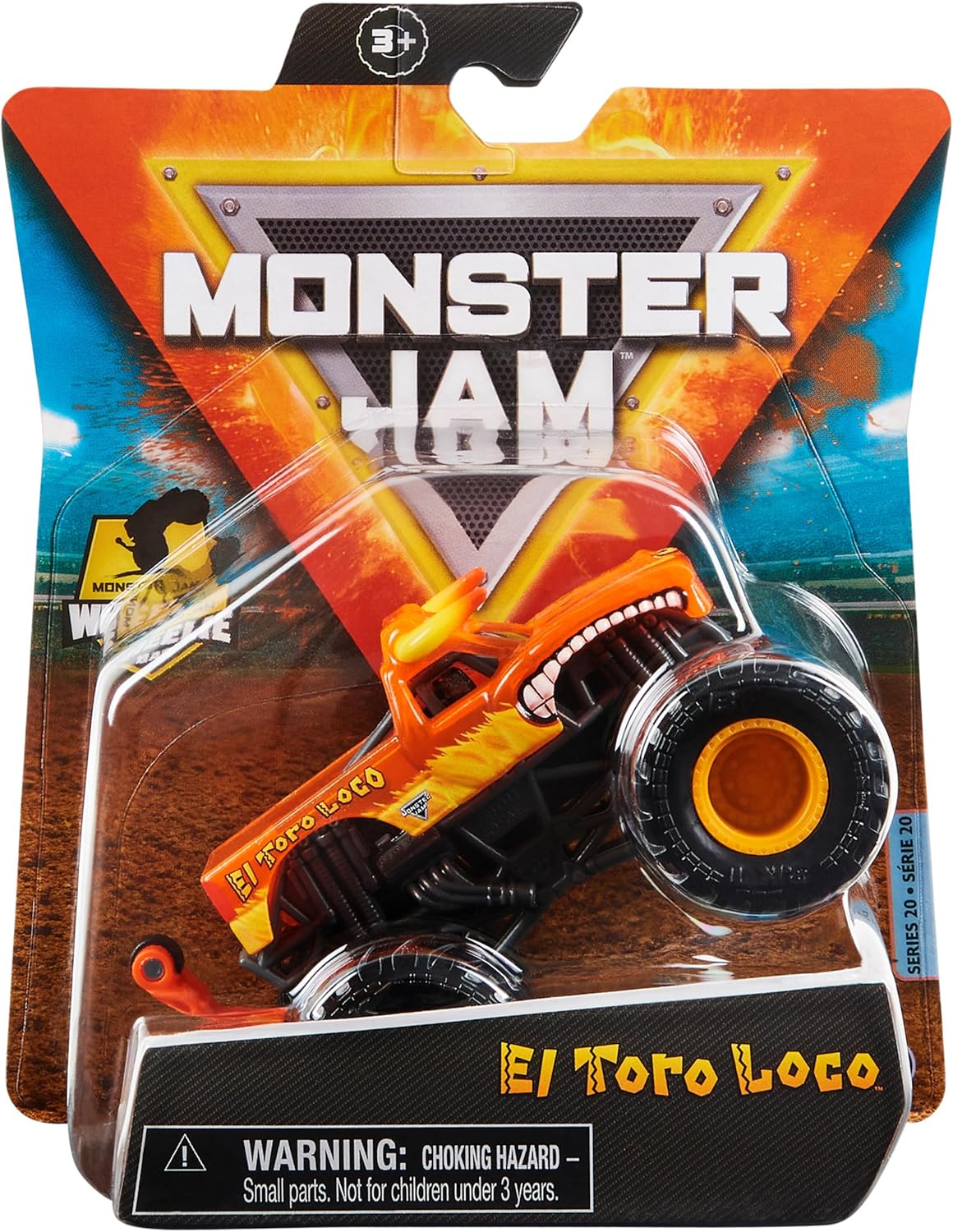 Monster Jam El Toro Loco 1:64 Wheelie Truck con Accesorios - Chido Toys