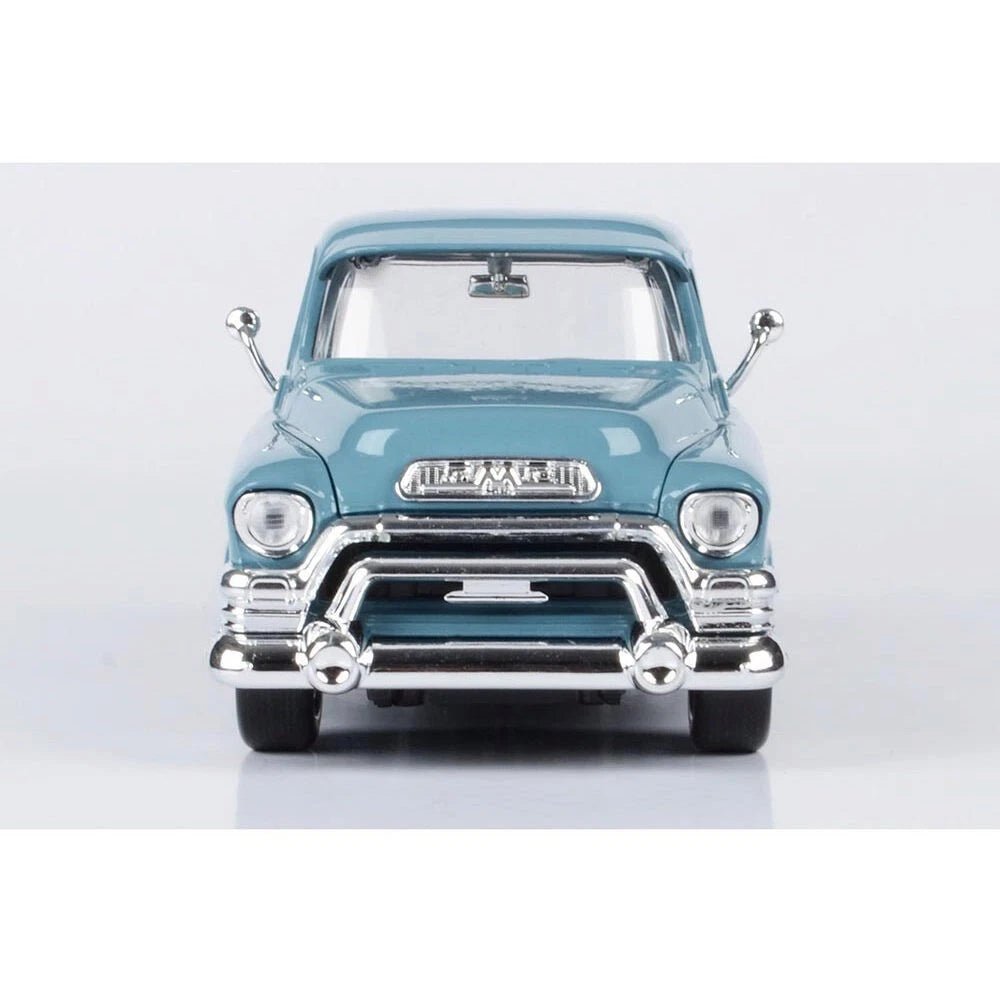 Motormax GMC Blue Chip Pickup 1955 1:24 azul clásico - Chido Toys
