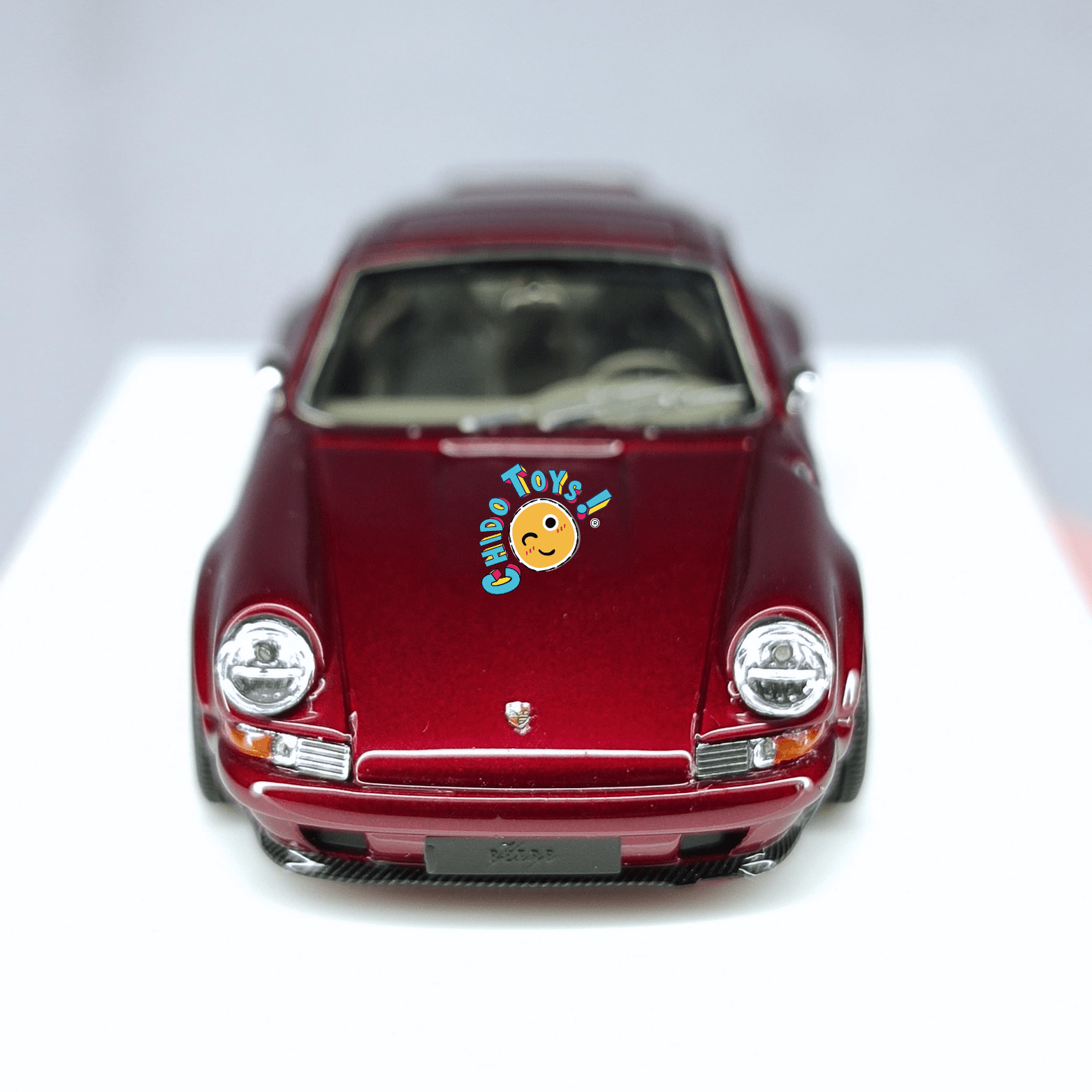 MY64 Kaege Retro Turbo Arena Red Metallic 1:64 – Resina sellada, edición limitada 199 piezas - Chido Toys