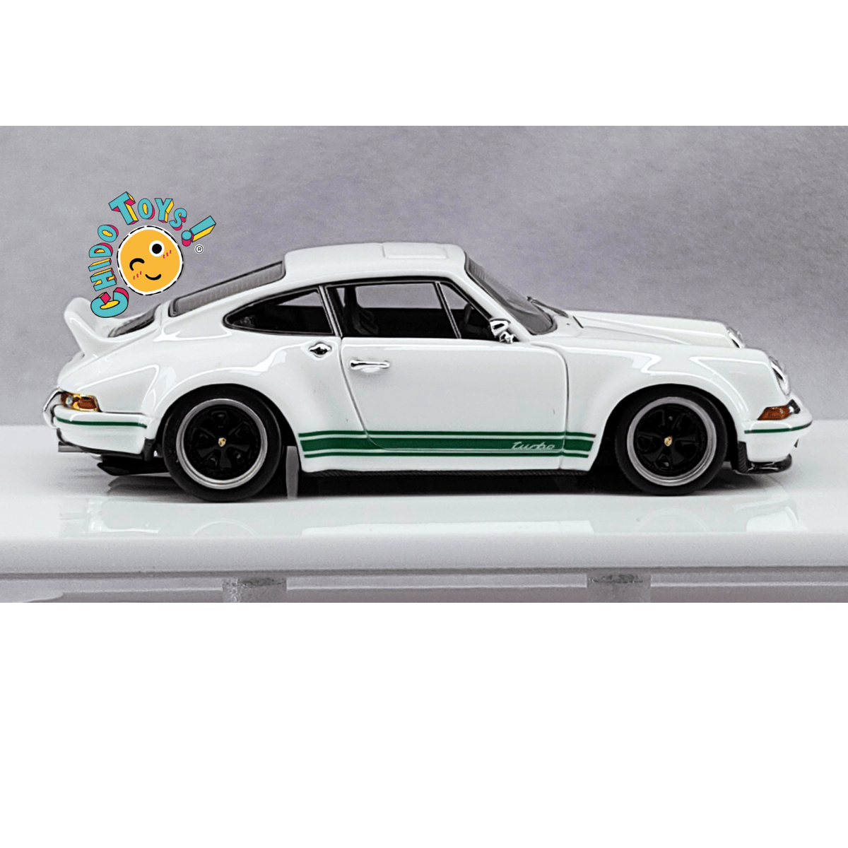 MY64 Kaege Retro Turbo White 1:64 – Porsche 911 Blanco Limitado 199 Piezas - Chido Toys
