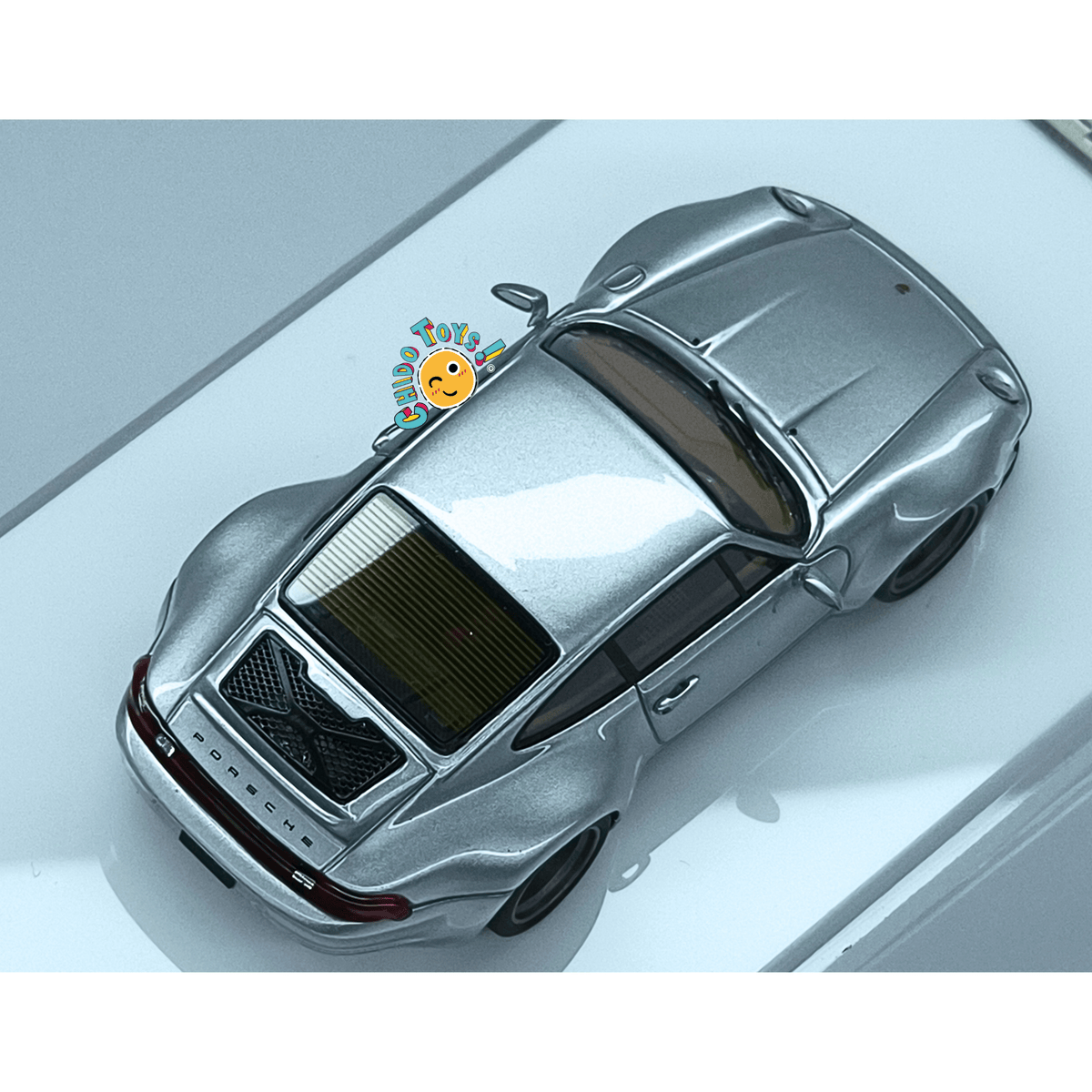 MY64 Porsche 911 Gunther Werks 993 1:64 Plata Cromada con Capelo - Chido Toys