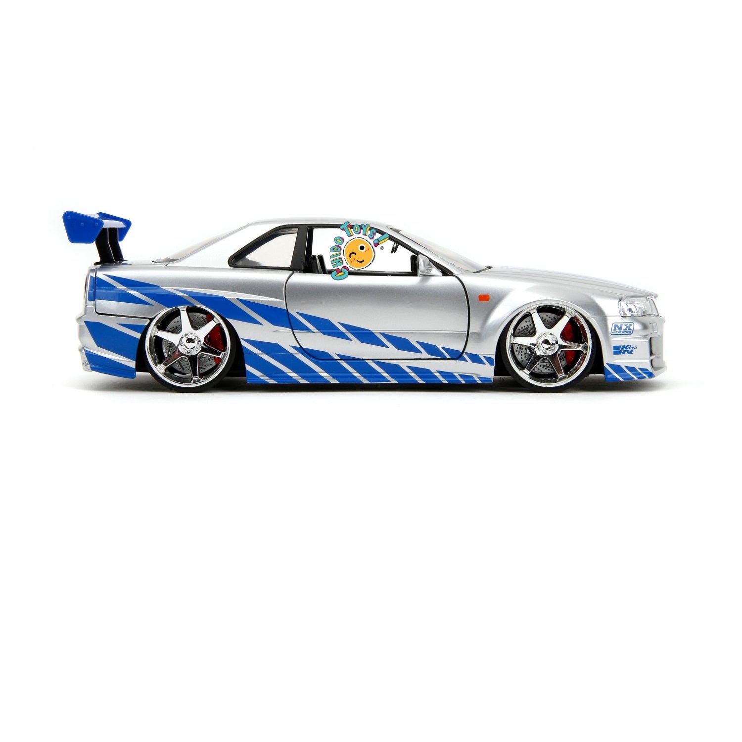 🚗 Nissan Skyline GT - R R34 Brian's 1/24 – Réplica de Fast & Furious con Detalles Realistas 🏁 - Chido Toys