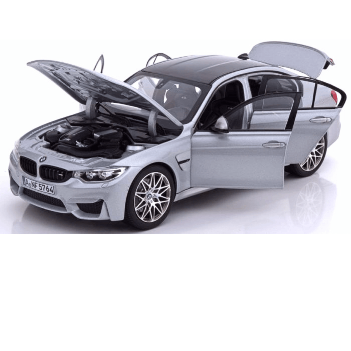 Norev BMW M3 Competition F80 2017 1:18 Silver con techo de carbono - Chido Toys