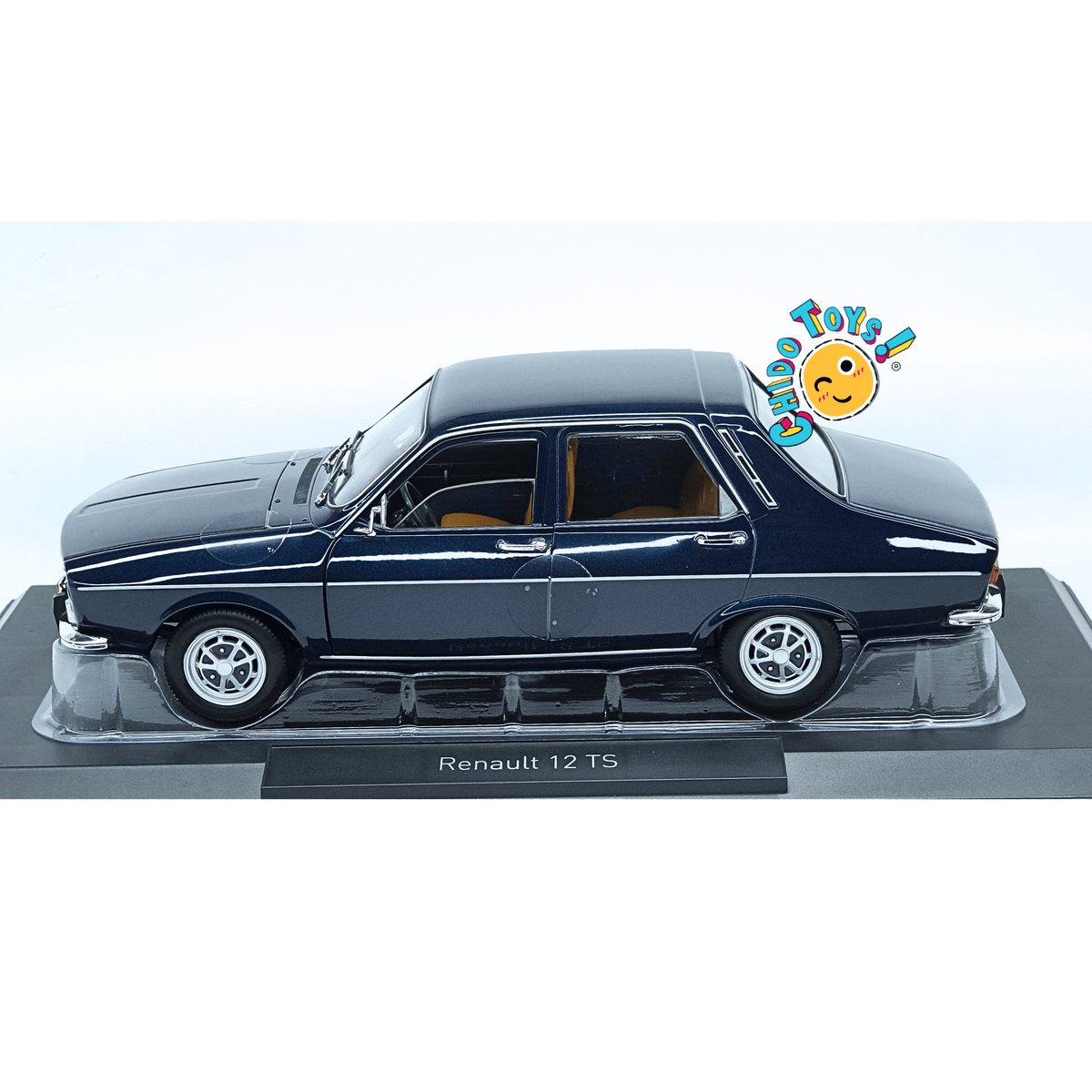 Norev Renault 12 TS 1:18 Azul Oscuro Metalizado – Edición Collectors - Chido Toys