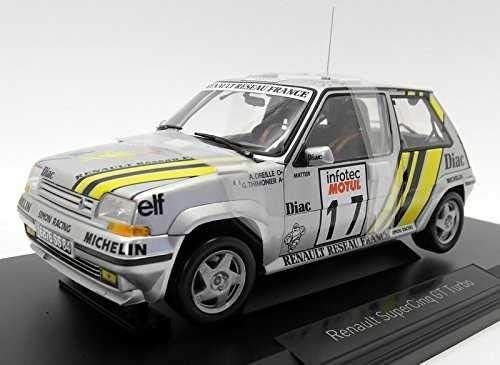 Norev Renault 5 GT Turbo Tour de Corse 1989 1:18 Plata No. 17 - Chido Toys