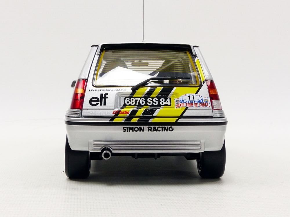 Norev Renault 5 GT Turbo Tour de Corse 1989 1:18 Plata No. 17 - Chido Toys