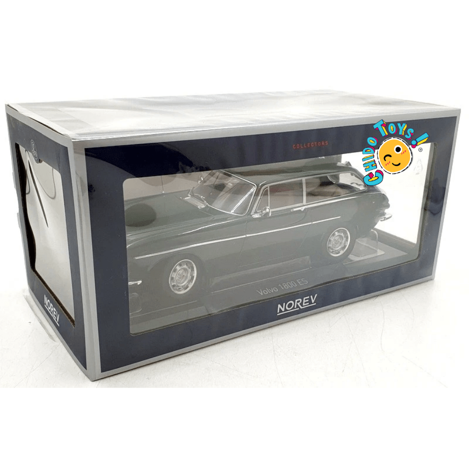 Norev Volvo 1800 ES 1973 1:18 verde oscuro con cajuela abatible - Chido Toys