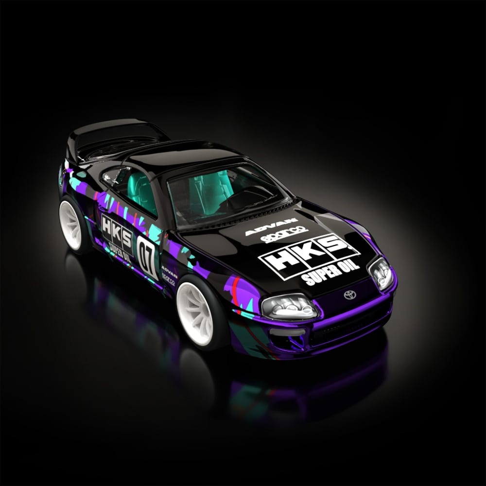 Hot Wheels RLC sELECTIONs 1997 Toyota Supra 1:64 Spectraflame Dark Purple HKS
