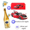 Paquete Premium Ferrari SF90 Stradale 1:18 Burago Signature + Blue Nun 24K – Listo para regalo - Chido Toys