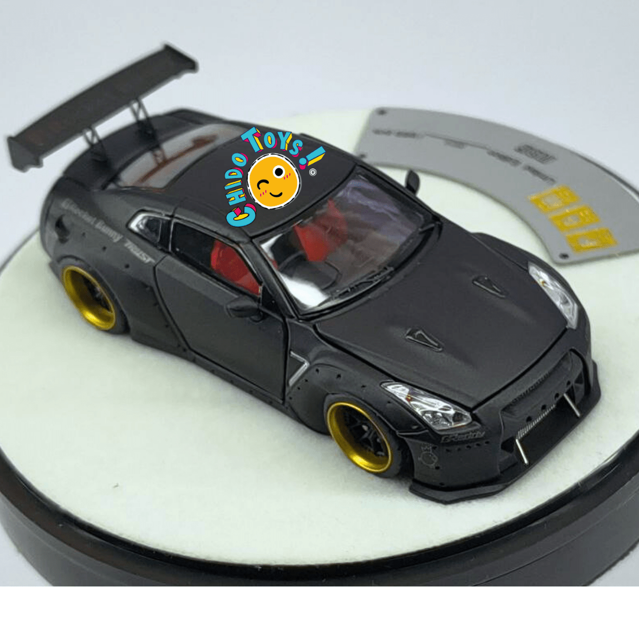 PGM Nissan GT - R R35 Rocket Bunny Negro 1:64 Edición Limitada - Chido Toys