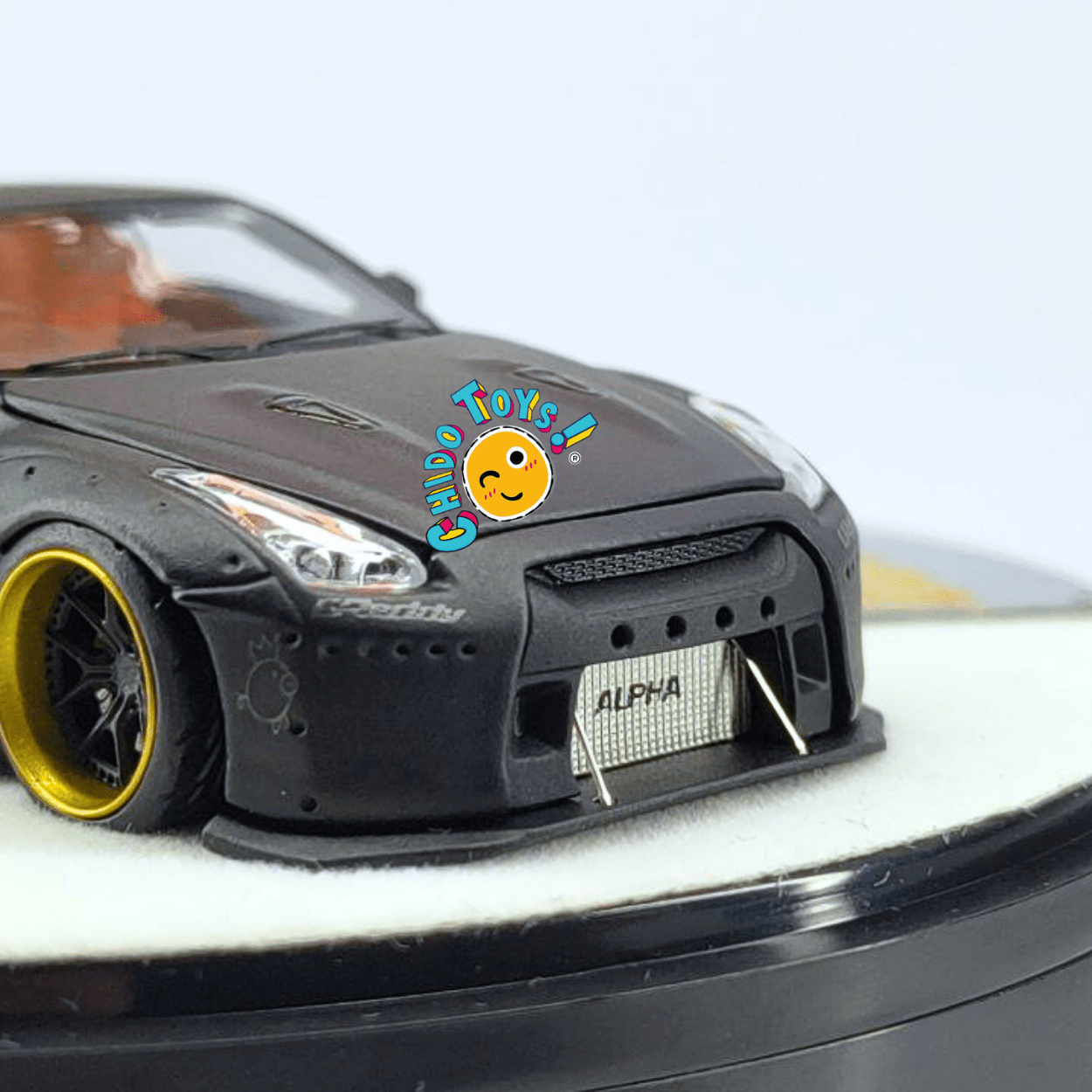 PGM Nissan GT - R R35 Rocket Bunny Negro 1:64 Edición Limitada - Chido Toys