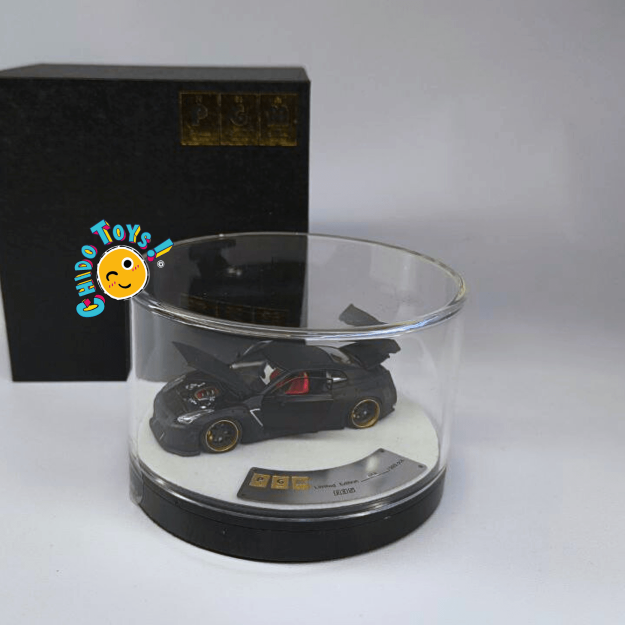 PGM Nissan GT - R R35 Rocket Bunny Negro 1:64 Edición Limitada - Chido Toys