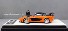 Cargar imagen en el visor de la galería, Auto a escala marca Time Micro, Modelo Mazda RX-7 Fast and Furious
