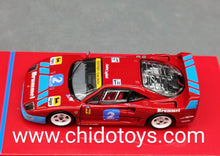 Cargar imagen en el visor de la galería, Auto a escala marca Tarmac, modelo Ferrari F40 GT Italian GT Championship 1992.
