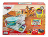 Pista Disney·Pixar Cars Mini Racers – Radiator Springs Spin - Out con Lanzador y Mesa Giratoria + Lightning McQueen (metal), Mattel - Chido Toys