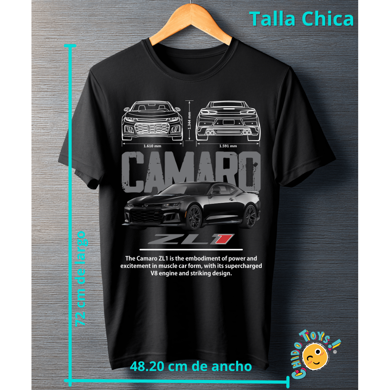 Playera Chevrolet Camaro ZL1 – Muscle Car Edition - Chido Toys