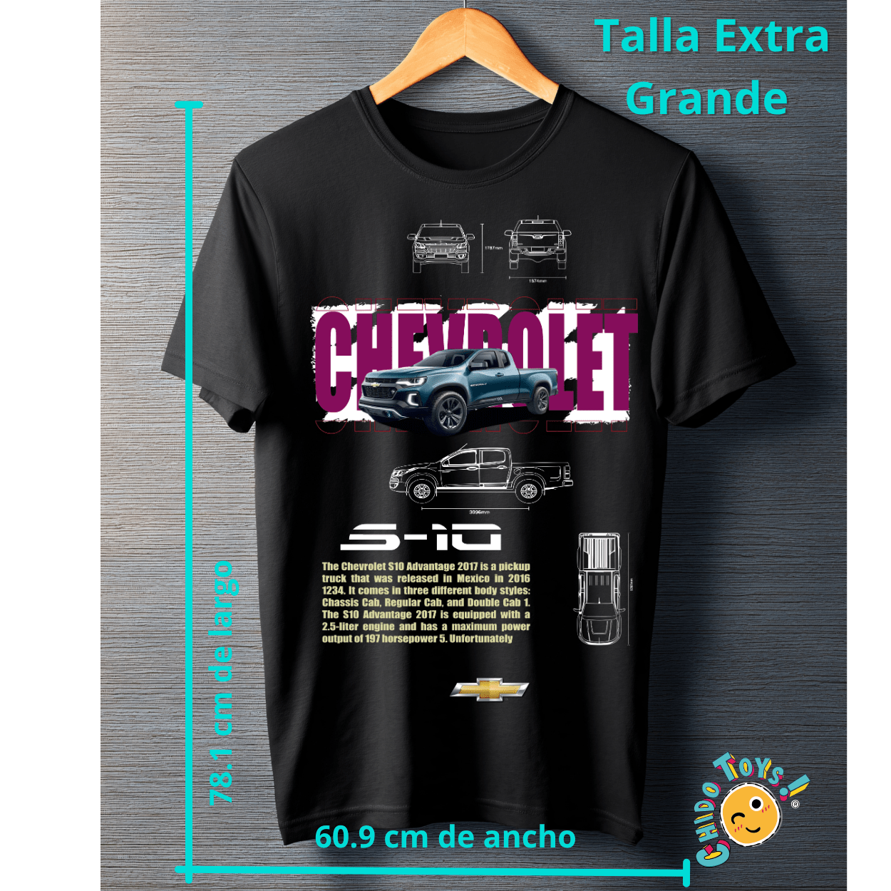 Playera Chevrolet S10 Advantage – Heritage Truck Edition - Chido Toys