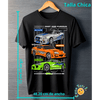 Playera Fast & Furious Negra – Skyline / Supra / Eclipse - Chido Toys