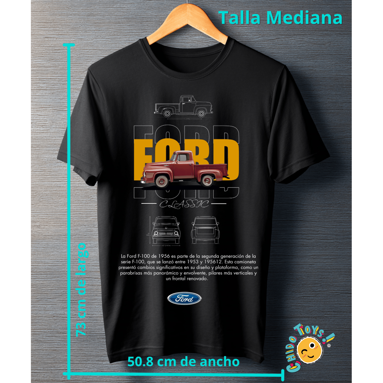 Playera Ford F100 1956 – Classic Heritage Edition - Chido Toys