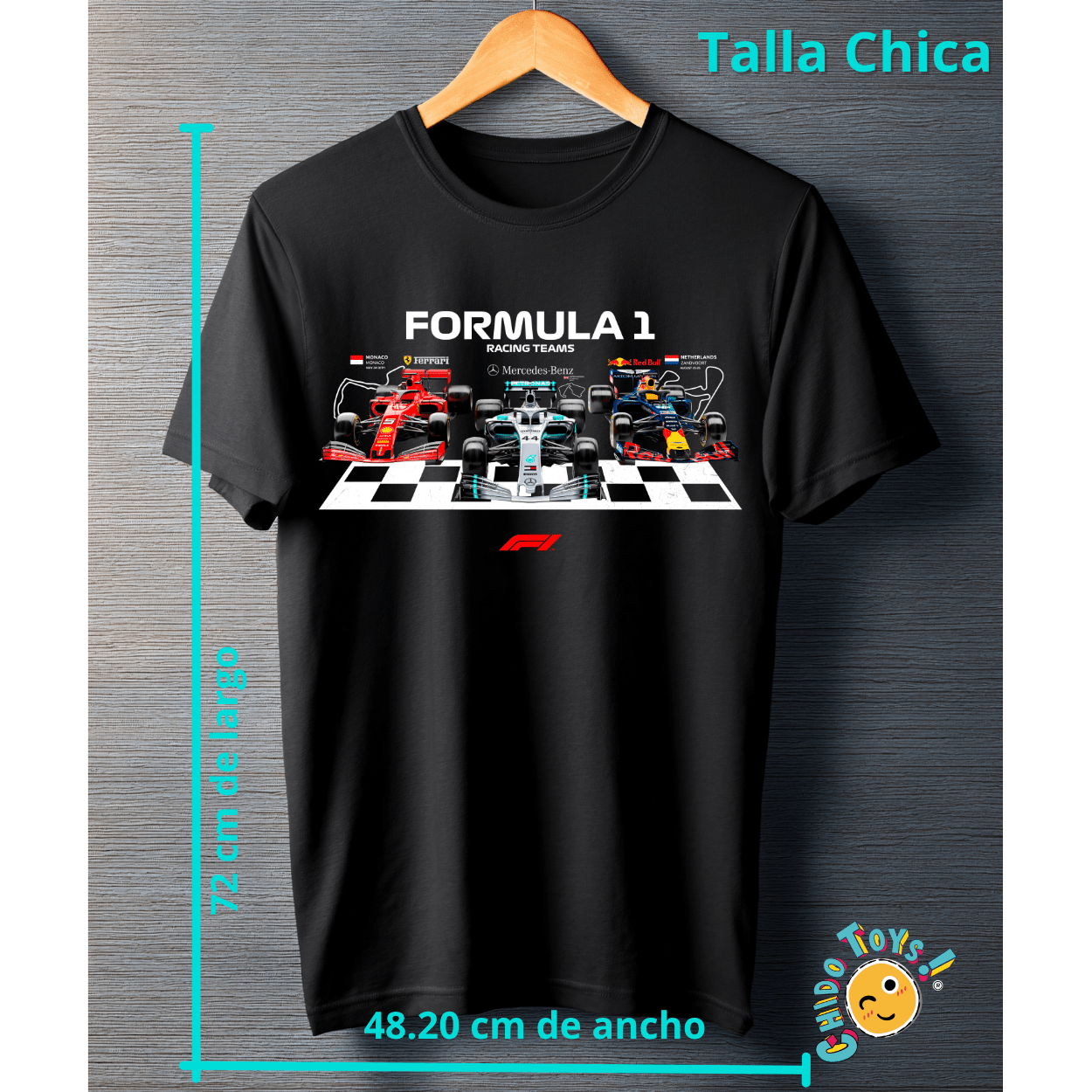Playera Fórmula 1 Racing Teams – Pole Position Edition - Chido Toys