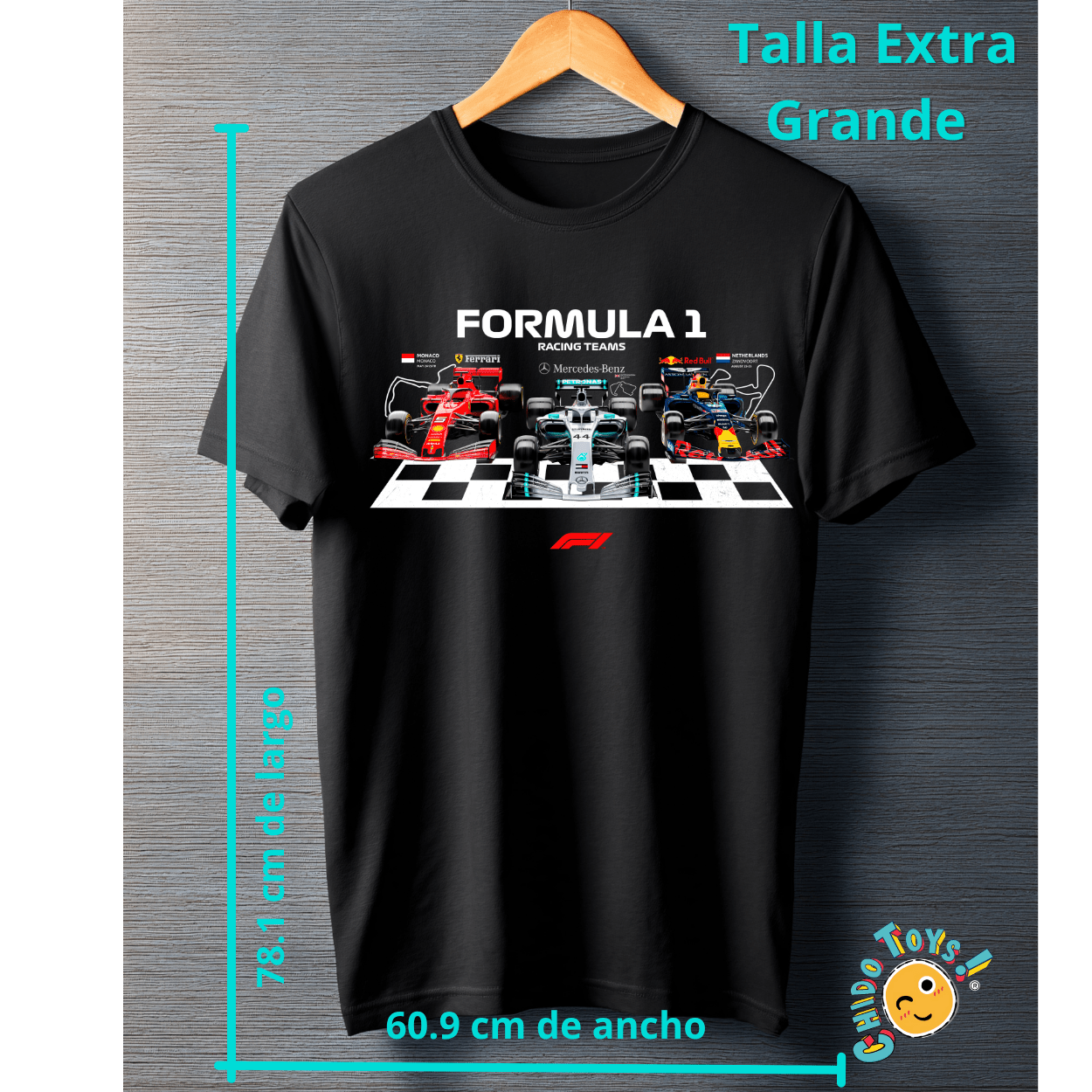 Playera Fórmula 1 Racing Teams – Pole Position Edition - Chido Toys