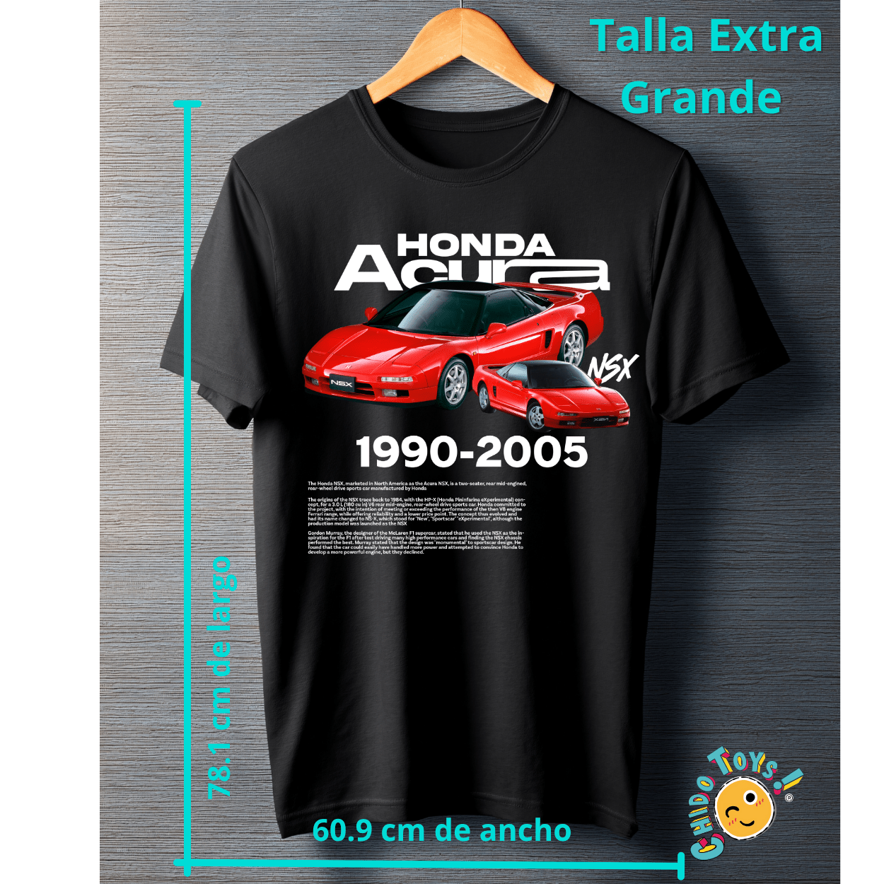 Playera Honda / Acura NSX – 1990–2005 Legend - Chido Toys